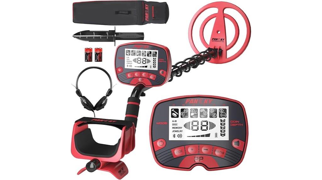 waterproof metal detector with display