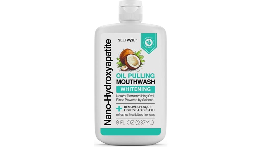 whitening mouthwash with nano hydroxyapatite