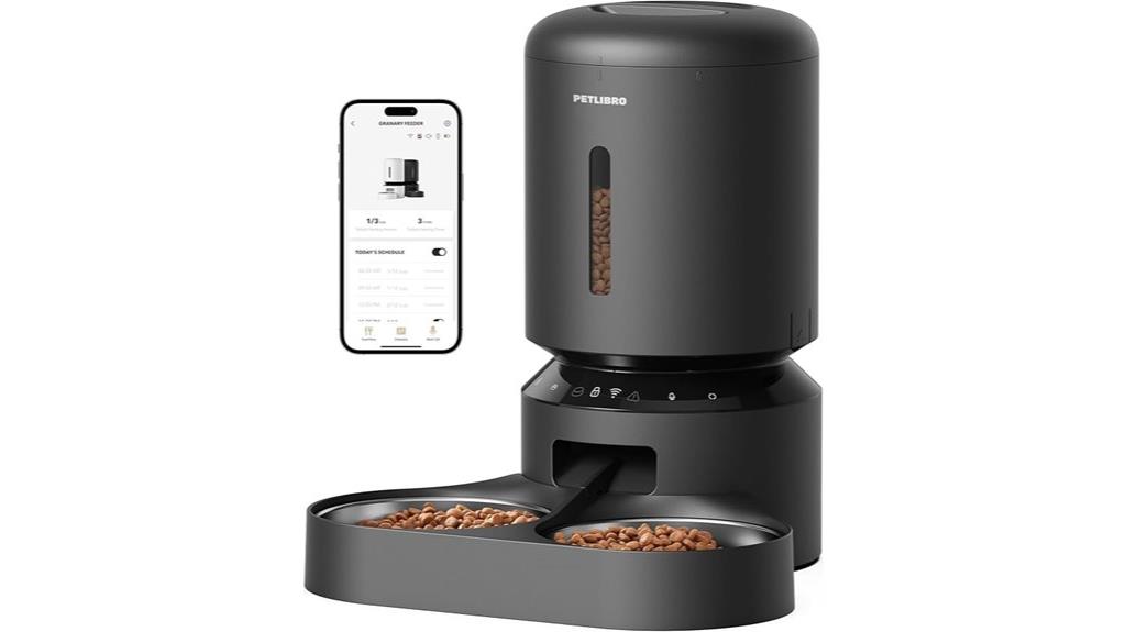 wifi programmable cat feeder