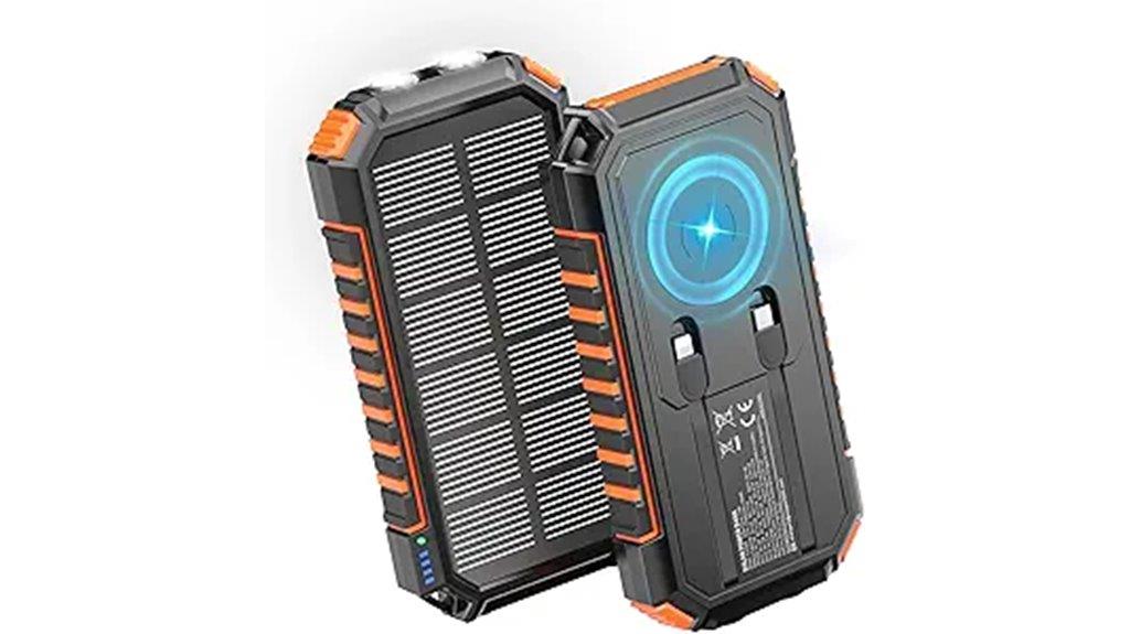 wireless 27000mah solar power