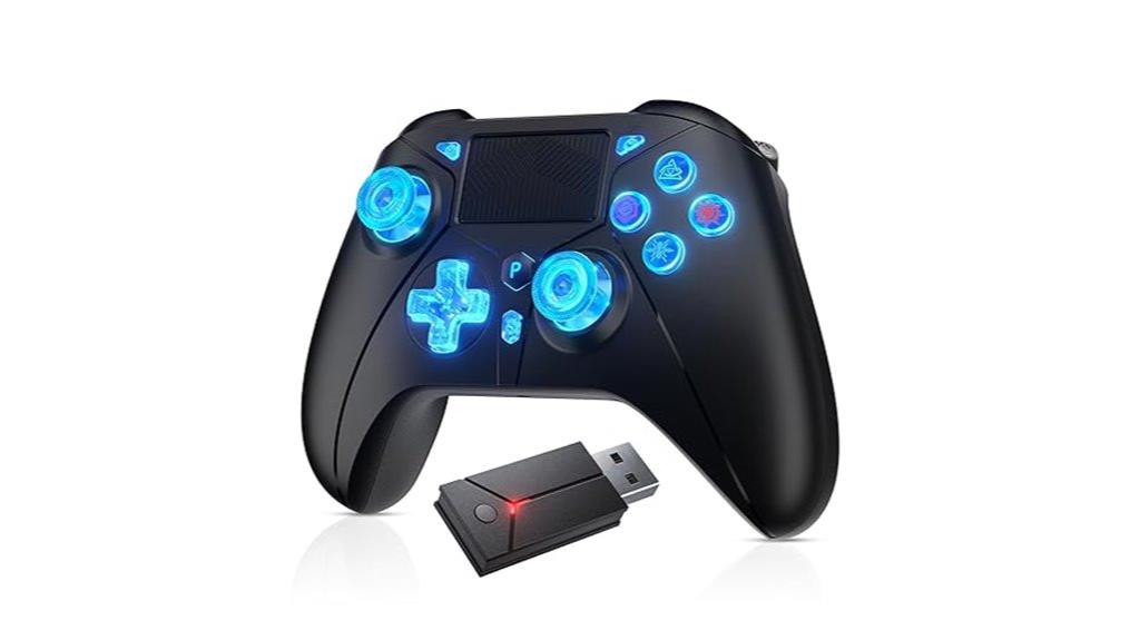 wireless ps5 controller with led