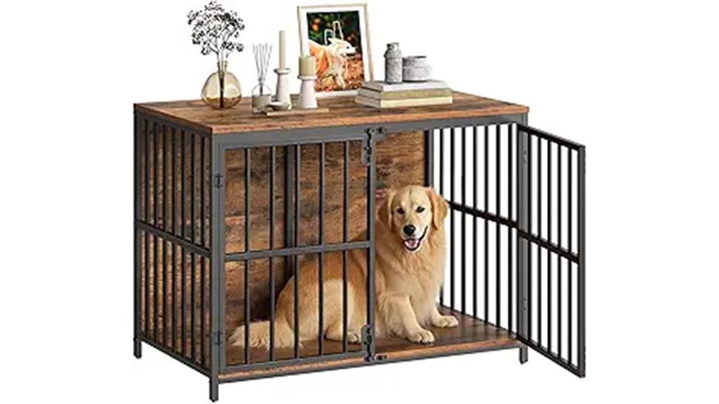wooden dog crate furniture