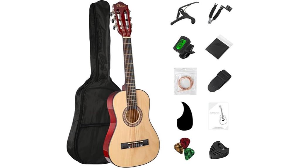 wooden guitar set for beginners