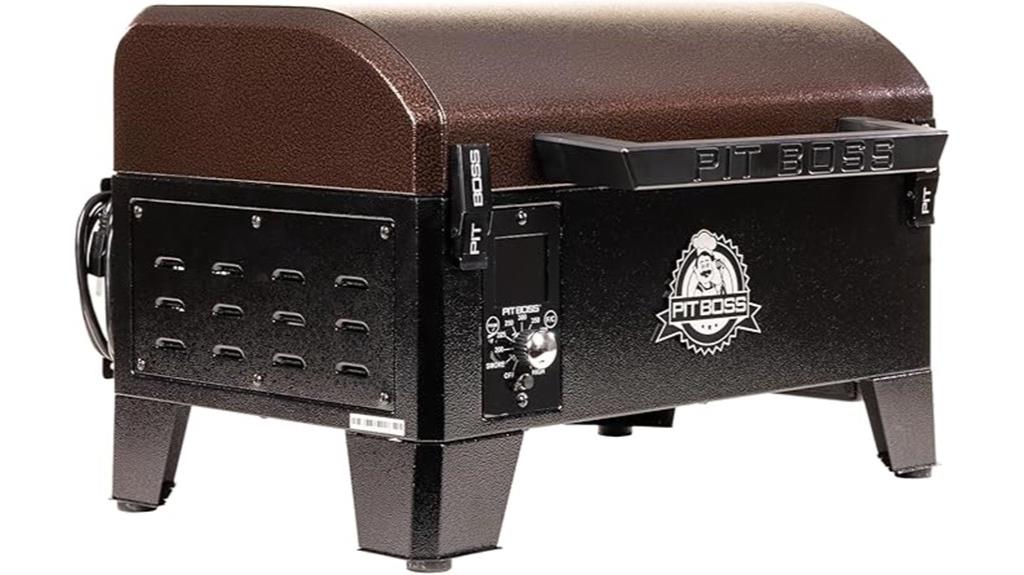 wooden mahogany tabletop grill