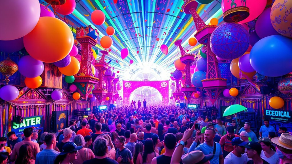 bold colorful extravagant spectacle