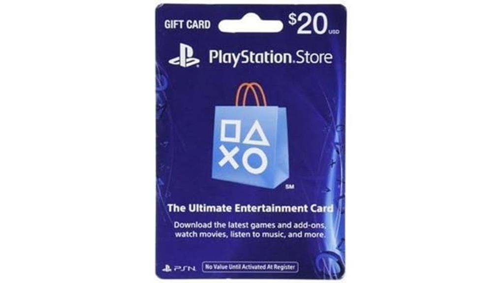 20 psn gift card