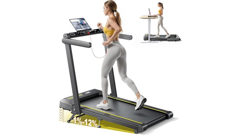 foldable incline desk treadmill