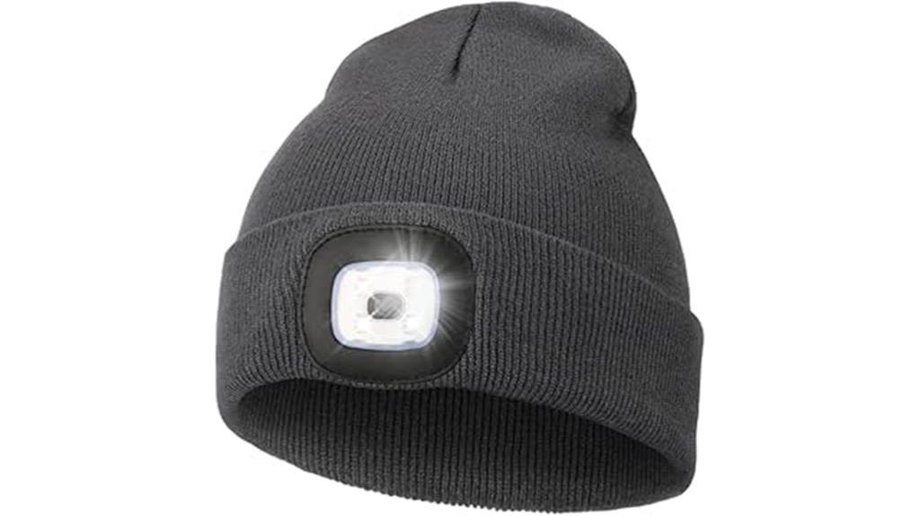 lighted unisex usb beanie
