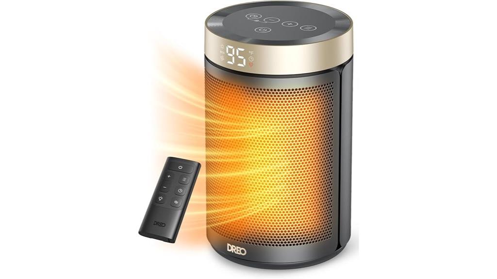 portable heater with remote