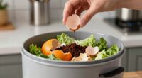 kitchen waste composting routine