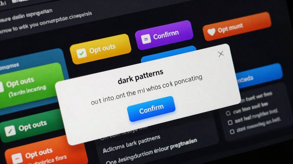 manipulative dark pattern tactics