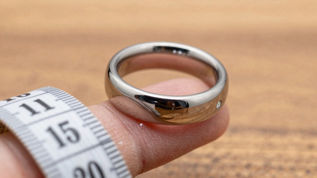 proper ring sizing and materials