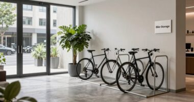 silent bicycle storage solution