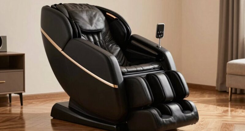 spacious massage chair feature