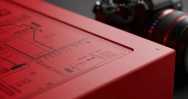 stylish red light panel
