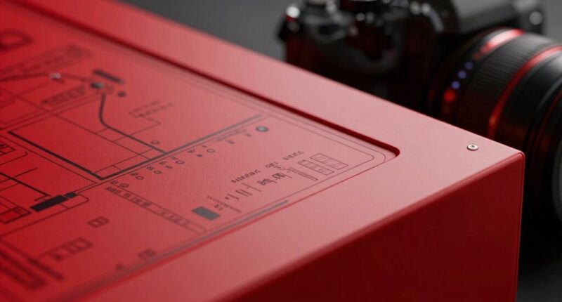 stylish red light panel
