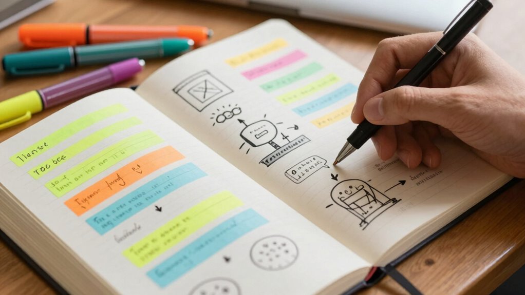 visual interconnected multisensory notes