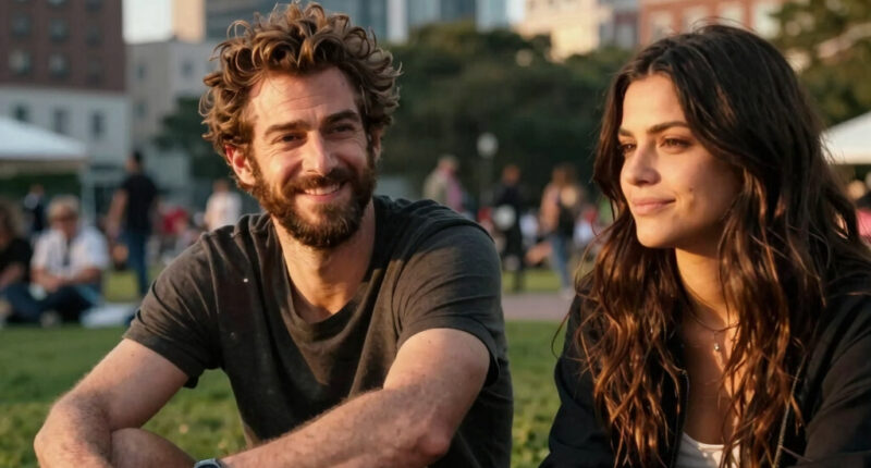 Andrew Garfield Rocks Bushy Hair and Beard as He and Girlfriend Monica Barbaro Pack on the PDA at Wimbledon