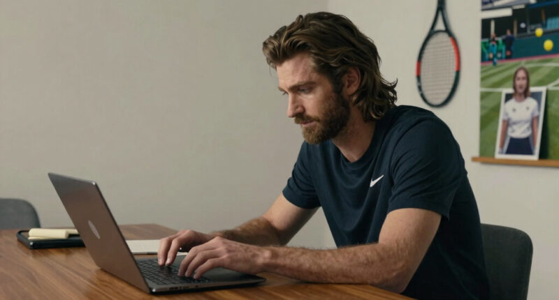 Andrew Garfield Sports Long Hair for Wimbledon Date with Girlfriend Monica Barbaro