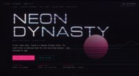 NEON DYNASTY — Tokyo 1986 Video Label — Layered CSS & Canvas Rendering (FABLE/175, room 10)