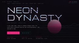 NEON DYNASTY — Tokyo 1986 Video Label — Layered CSS & Canvas Rendering (FABLE/175, room 10)