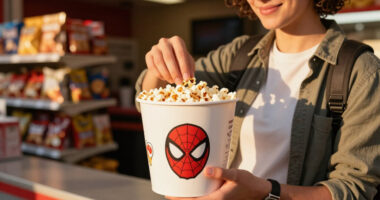 How to get special 'Spider-Man' popcorn buckets for 'Brand New Day'