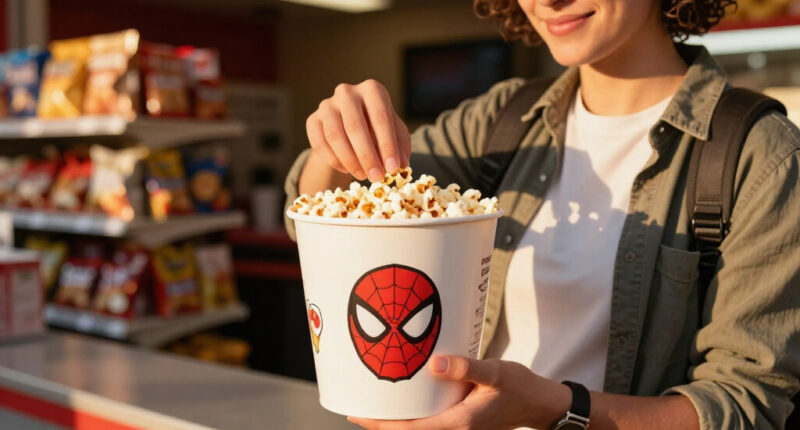 How to get special 'Spider-Man' popcorn buckets for 'Brand New Day'