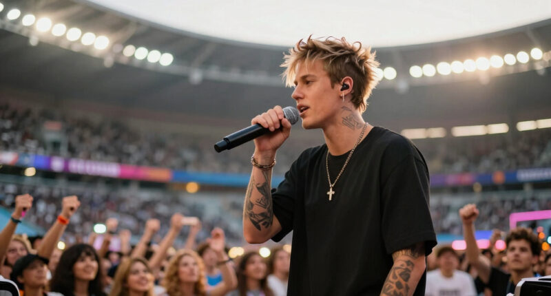 Justin Bieber Joins Madonna, Shakira, and BTS for FIFA World Cup Final Halftime Show
