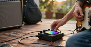Guitar Amp And Effects Pedal Built On The Waveshare ESP32-S3-Touch-AMOLED-2.06