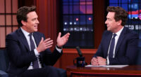 Stephen Colbert Makes Return To Late-Night As Guest On Jimmy Kimmel Live